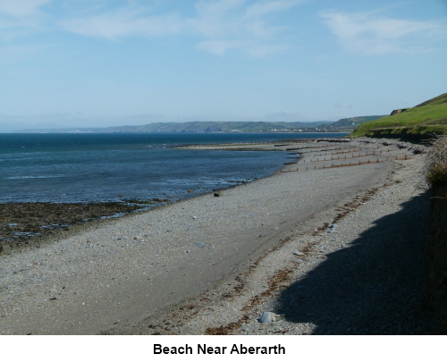 Beach near Aberarth.