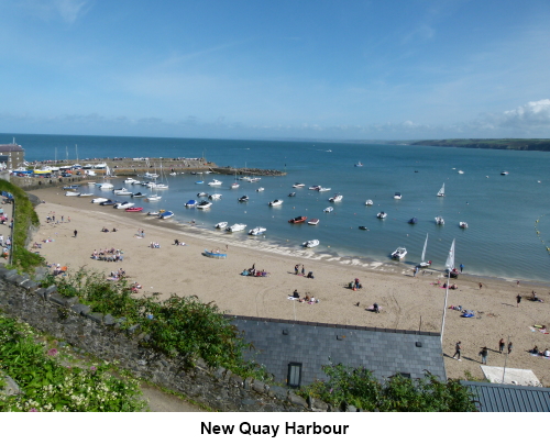 New Quay harbour.