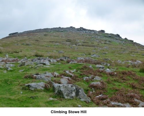Climbing Stowes Hill