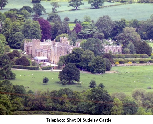 Telephoto shot of Sudeley Castle