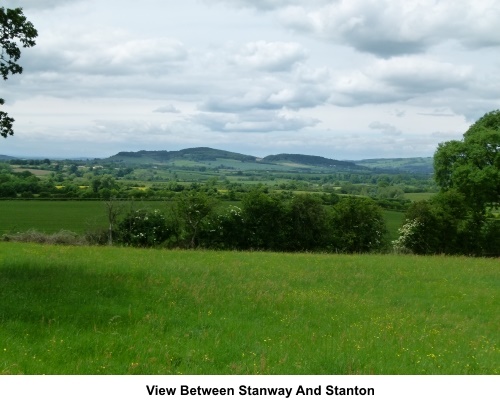View between Stanway and Stanton