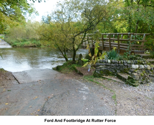 Ford and footbridge at Rutter Force