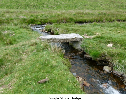 Single stone bridge.