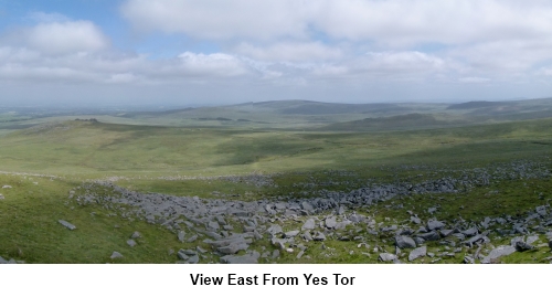 Yes Tor - view east