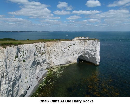 Chalk cliffs at Old Harry Rocks