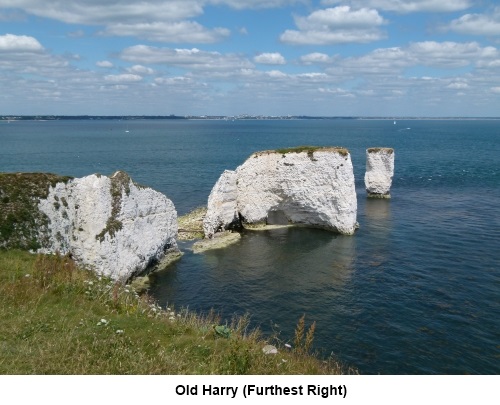 Old Harry on the right