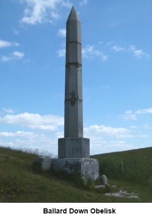 Ballard Down obelisk