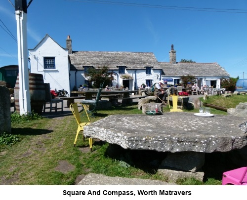 The Square and Compass Inn at Worth Matravers