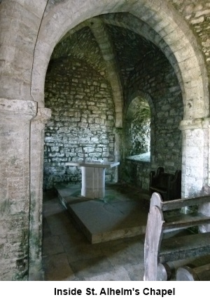 Inside St. Aldhelm's Chapel
