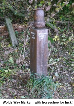 Wolds Way marker