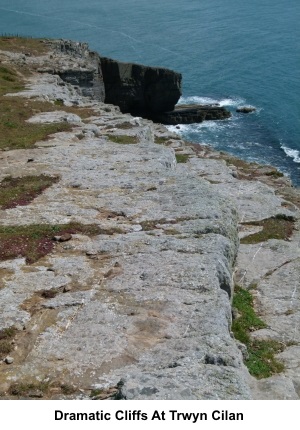 Cliffs at Trwyn Cilan