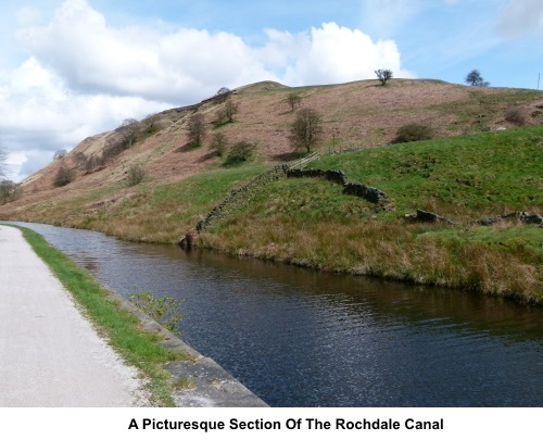 picturesque section of the Rochdale Canal