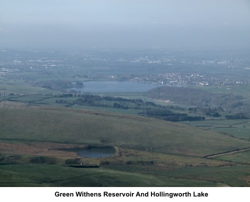 Green Withens reservoir and Hollingworth Lake
