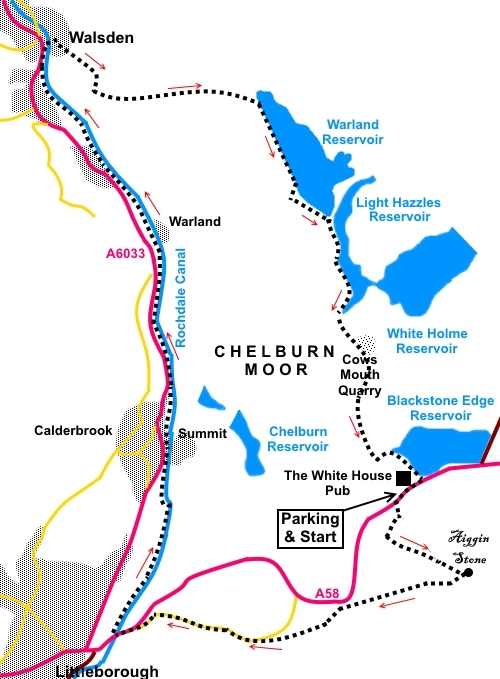 Chelburn Moor circuit sketch map