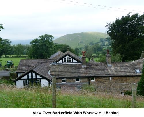 View over Barkerfield with Worsaw Hill