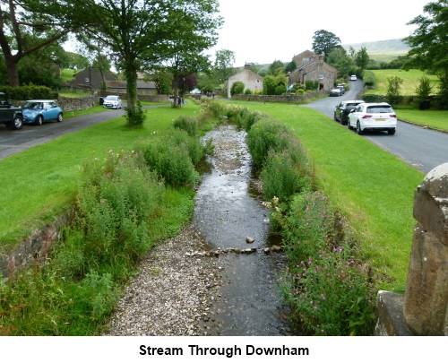 The stream through the centre of Downham.