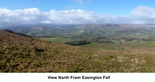 View north from Easington Fell