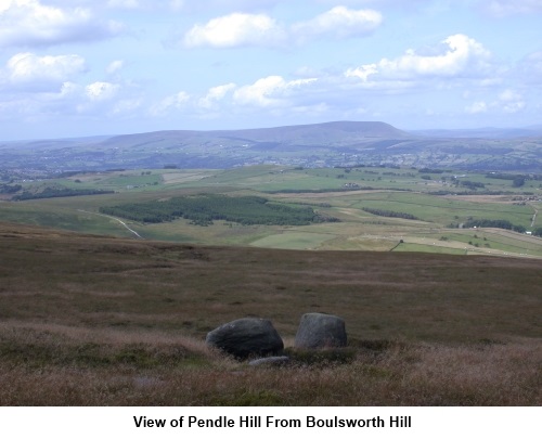 Pendle Hill from Boulsworth Hill