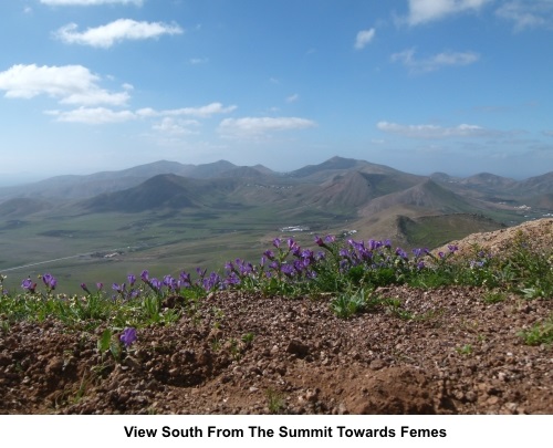 View from the summit to Femes