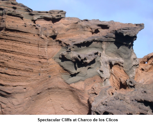 Cliffs at Charco de los Clicos