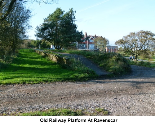 Old railway platform at Ravenscar.