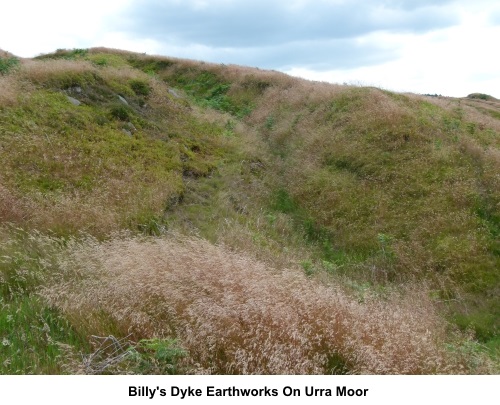 Billys Dyke Earthworks on Urra Moor