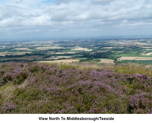 View north to Middlesborough & Teeside