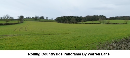 Rolling countryside panorama by Warren Lane