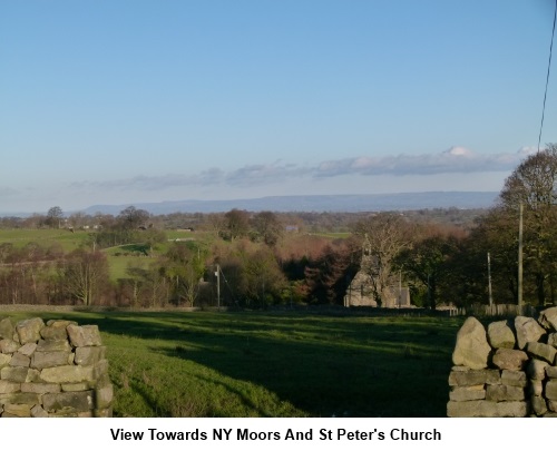 View of NY Moors and St Peters Church