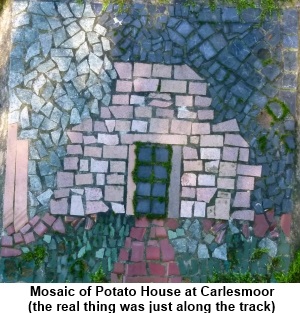 Mosaic of potato house
