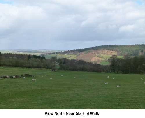 View north near start of Lindley Wood Reservoir walk
