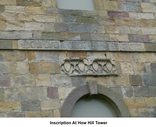 Latin inscription at How Hill Tower