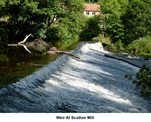 Weir at Scotton Mill