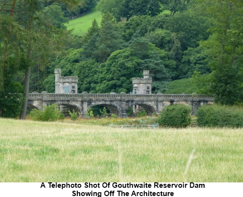 Gouthwaite reservoir dam showing the architecture in more detail.
