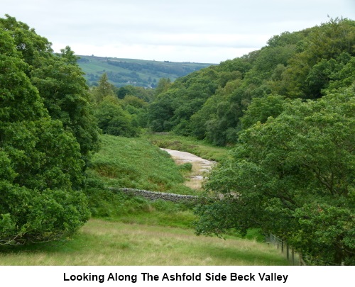 Looking along the Ashfold Side Beck valley.