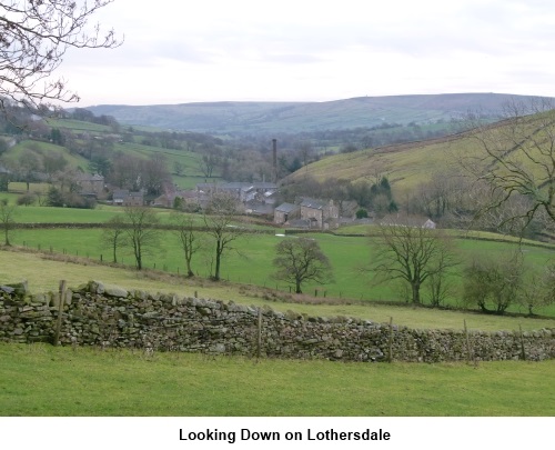 Looking down on Lothersdale