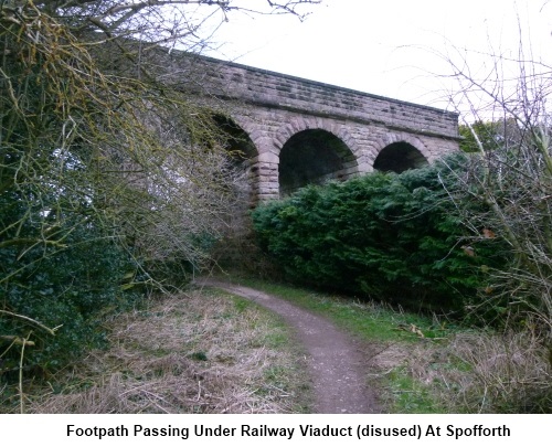 Disused railway viaduct at Spofforth
