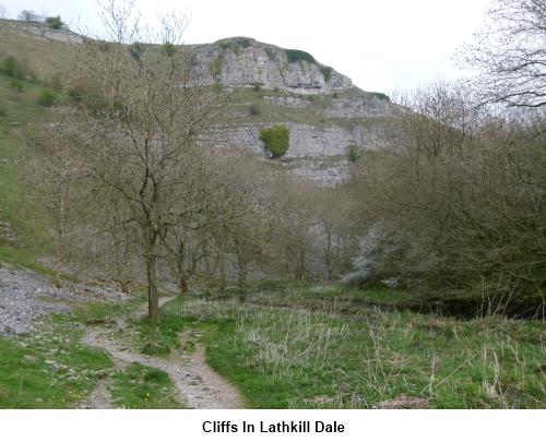 Cliffs in Lathkill Dale