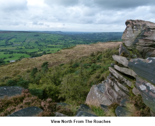 View north from The Roaches