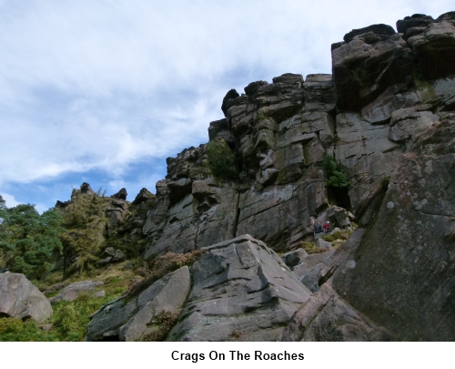 Drematic crags on The Roaches