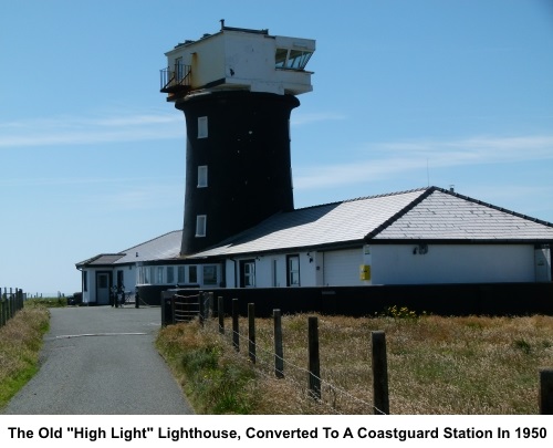 St Anne's Head old lighthouse converted into a coastguard Station  in 1950.