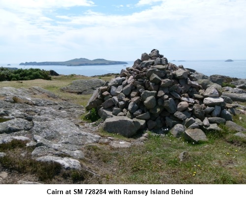 Cairn and Ramsey Island