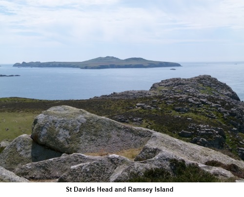 St Davids Head and Ramsey Island