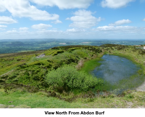 The view North from Abdon Burf.