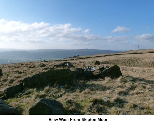 View west from Skipton Moor