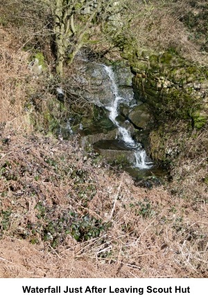 Waterfall just after leaving scout hut