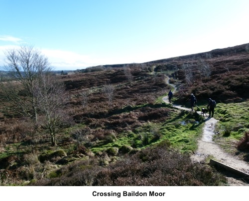 Crossing Baildon Moor