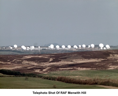 Telephoto shot of Menwith Hill RAF base.