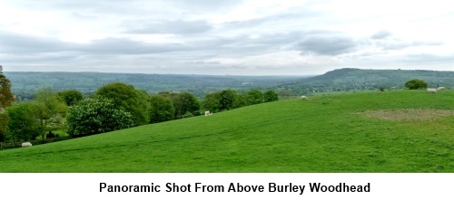 Panorama above Burley Woodhead