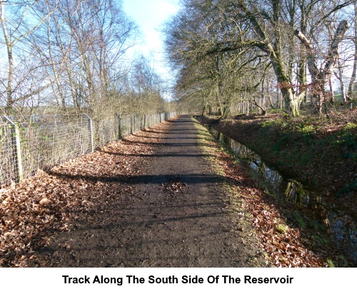 The broad track which runs round the reservoir.